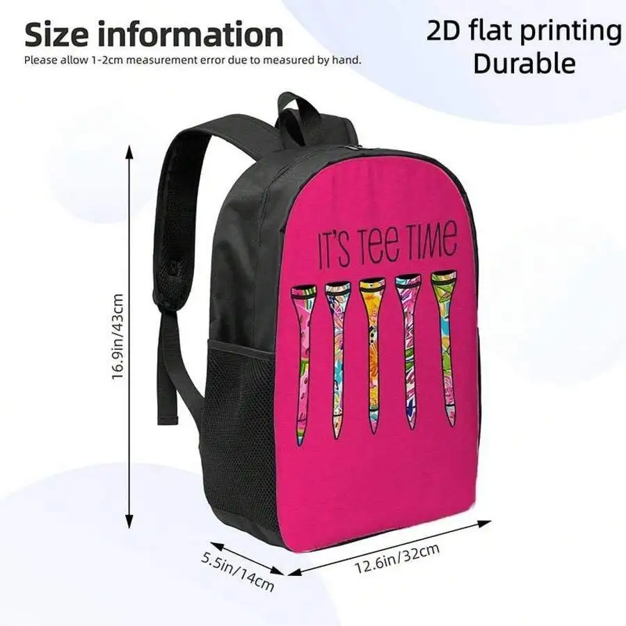 Lightweight Large Capacity Golf Tee Print Backpack Adjustable Straps Travel Commuting Outdoor Daypack
Lightweight Large Capacity Golf Tee Print Backpack Adjustable Straps Travel Commuting Outdoor Daypack