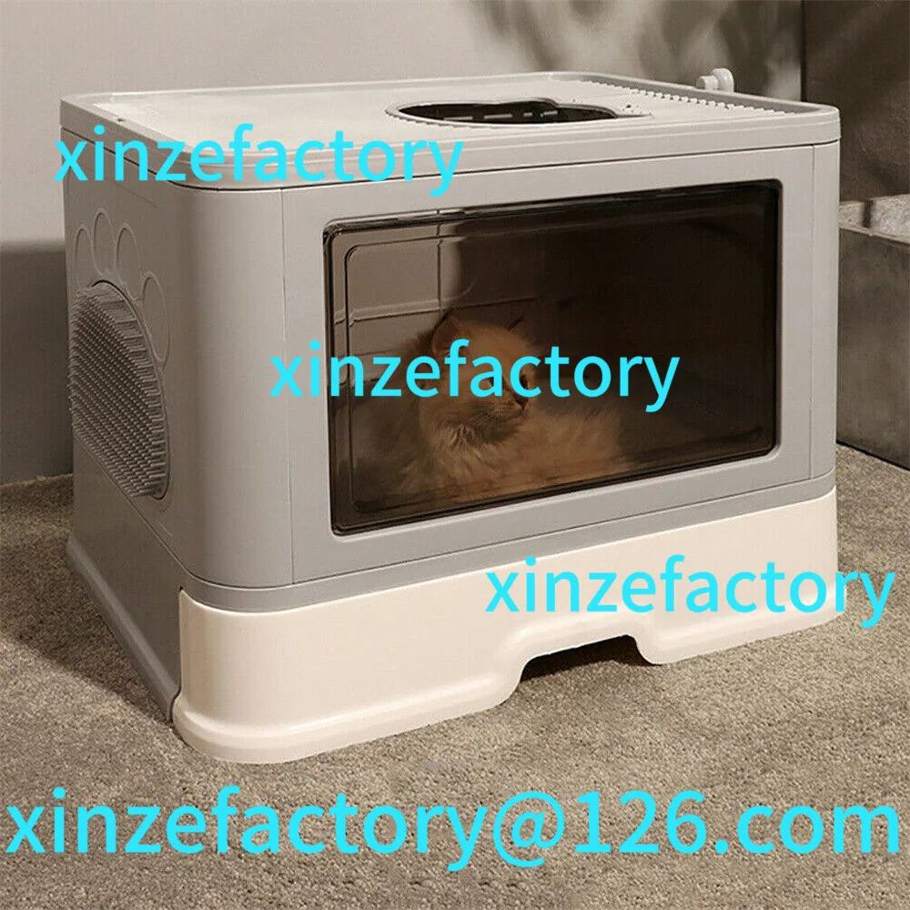 Customizable Large Hooded Cat Litter Box Tray Drawer Type Pet Kitty Toilet Top
Customizable Large Hooded Cat Litter Box Tray Drawer Type Pet Kitty Toilet Top