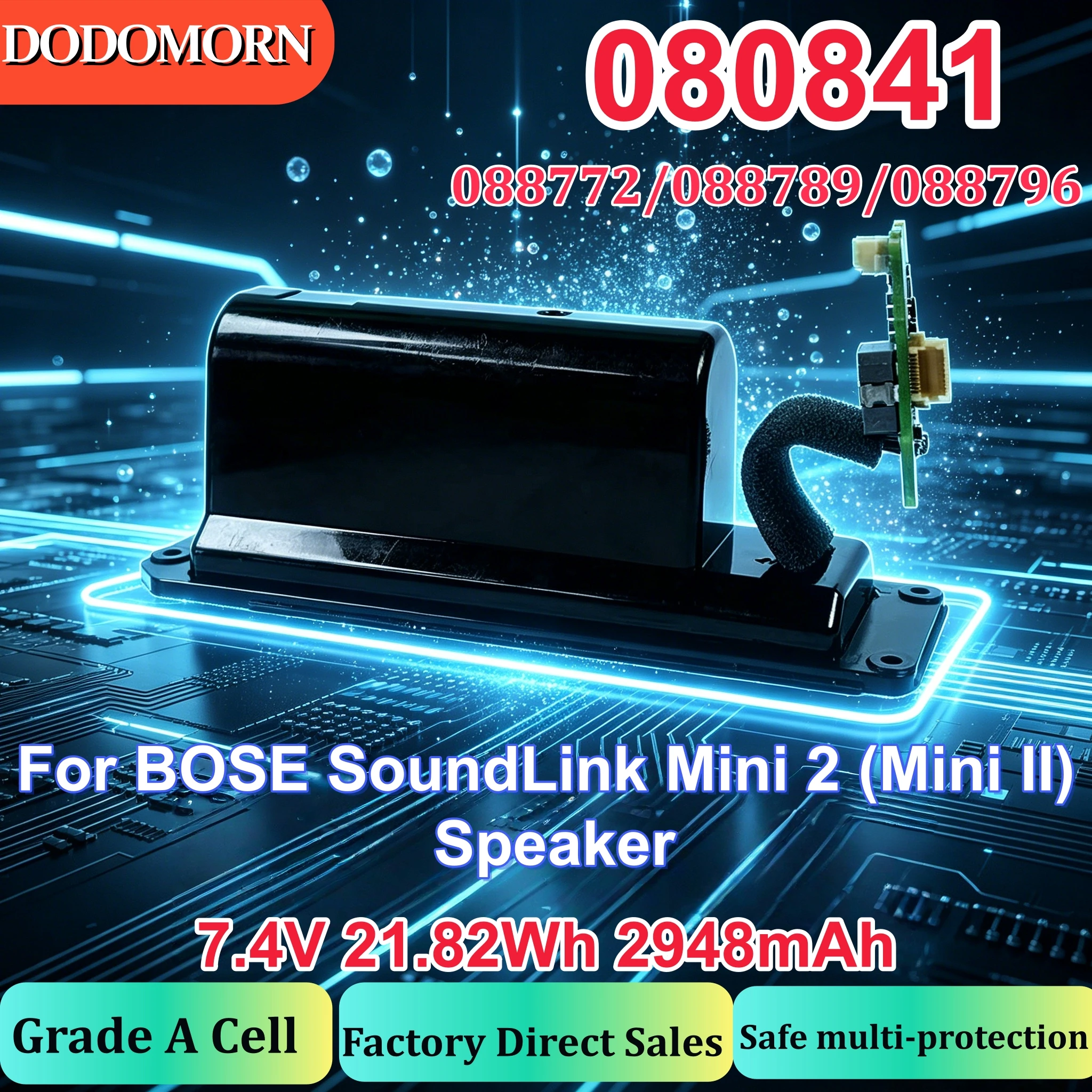 High quality 088772 088789 080841 Battery for BOSE SoundLink Mini 2 Bluetooth Speaker Repair Part
High quality 088772 088789 080841 Battery for BOSE SoundLink Mini 2 Bluetooth Speaker Repair Part