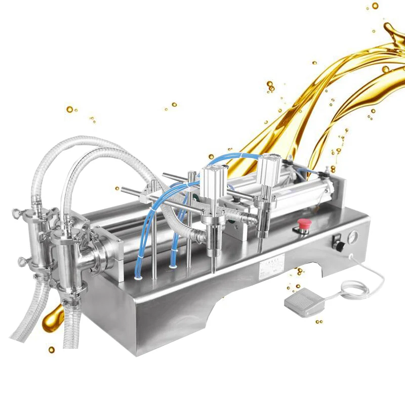 Double Head Pneumatic Liquid Dispenser Automatic Beverage Milk Water Filling Machine
Double Head Pneumatic Liquid Dispenser Automatic Beverage Milk Water Filling Machine
