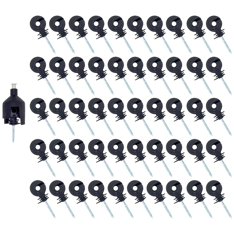 Electric Fence Insulator Fence Ring Post Wooden Post Insulator With Insulator Socket Tool, 50PCS
Electric Fence Insulator Fence Ring Post Wooden Post Insulator With Insulator Socket Tool, 50PCS