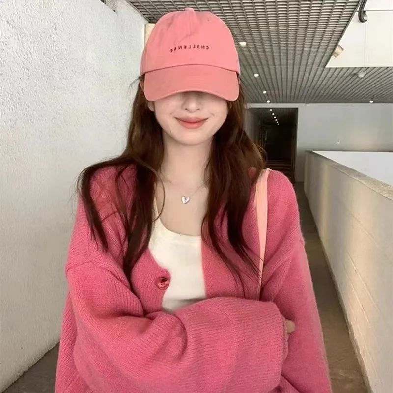Women's Korean-style Lazy-style Round-neck Sweater Coat 2024 Autumn & Winter Loose Versatile One-button Inner Cardigan
Women's Korean-style Lazy-style Round-neck Sweater Coat 2024 Autumn & Winter Loose Versatile One-button Inner Cardigan