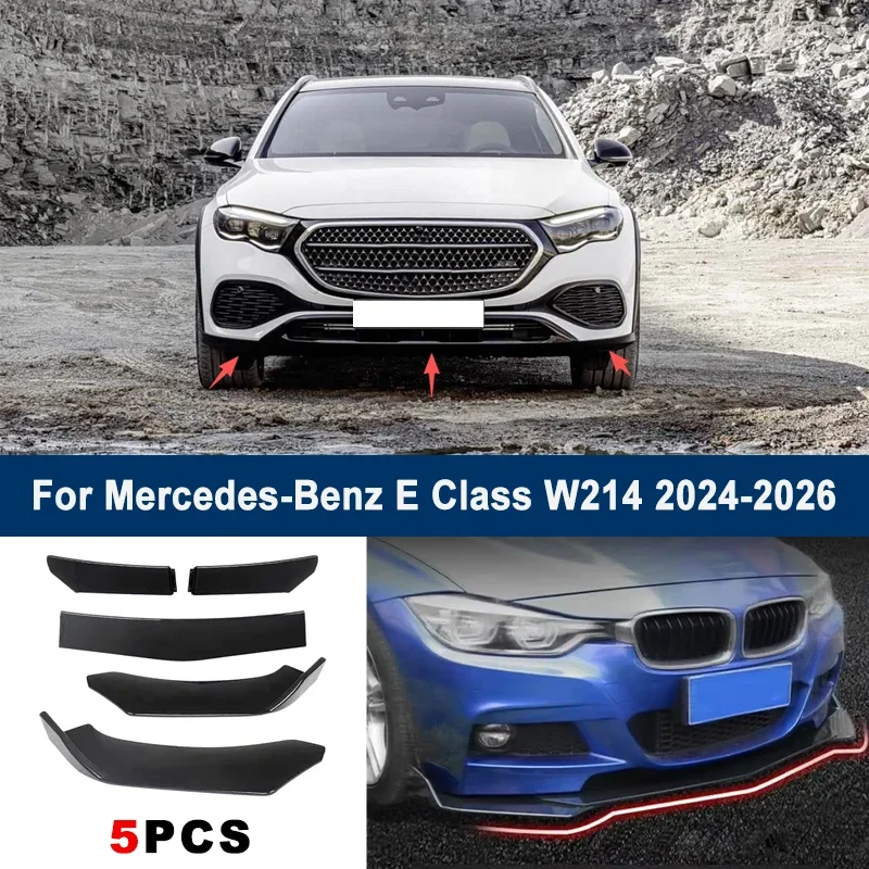 Adjustable 5Pcs Sectional Front Spoiler Lip For Mercedes-Benz E Class W214 2024-2026 Front Bumper Splitter Sport Body Kit
Adjustable 5Pcs Sectional Front Spoiler Lip For Mercedes-Benz E Class W214 2024-2026 Front Bumper Splitter Sport Body Kit