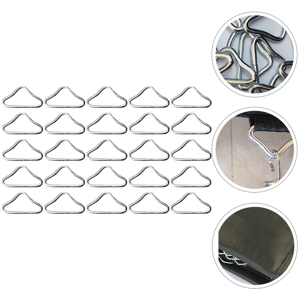 30pcs Trampoline Accessories Sturdy Triangle Ring Buckles Reusable Webbing Fix Safety Play Metal Replacement Parts
30pcs Trampoline Accessories Sturdy Triangle Ring Buckles Reusable Webbing Fix Safety Play Metal Replacement Parts