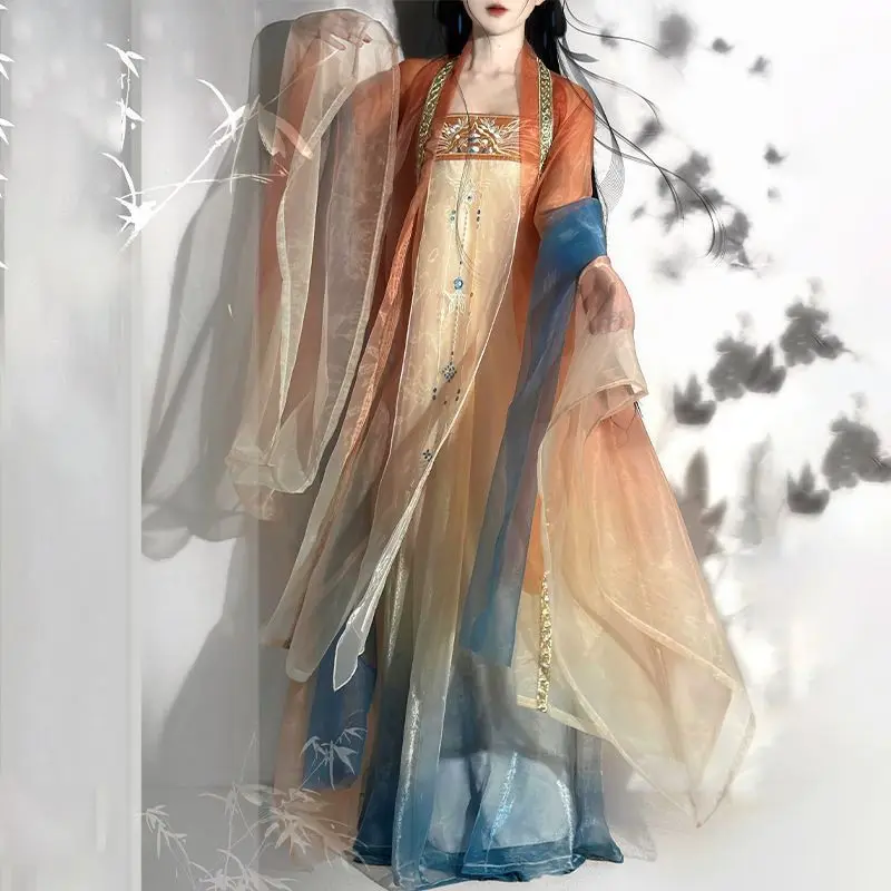 Chinese Hanfu Dress Women Chinese Traditional Embroidery Hanfu Female Carnival Fairy Cosplay Costume Hanfu Gradient Tang Suits
Chinese Hanfu Dress Women Chinese Traditional Embroidery Hanfu Female Carnival Fairy Cosplay Costume Hanfu Gradient Tang Suits