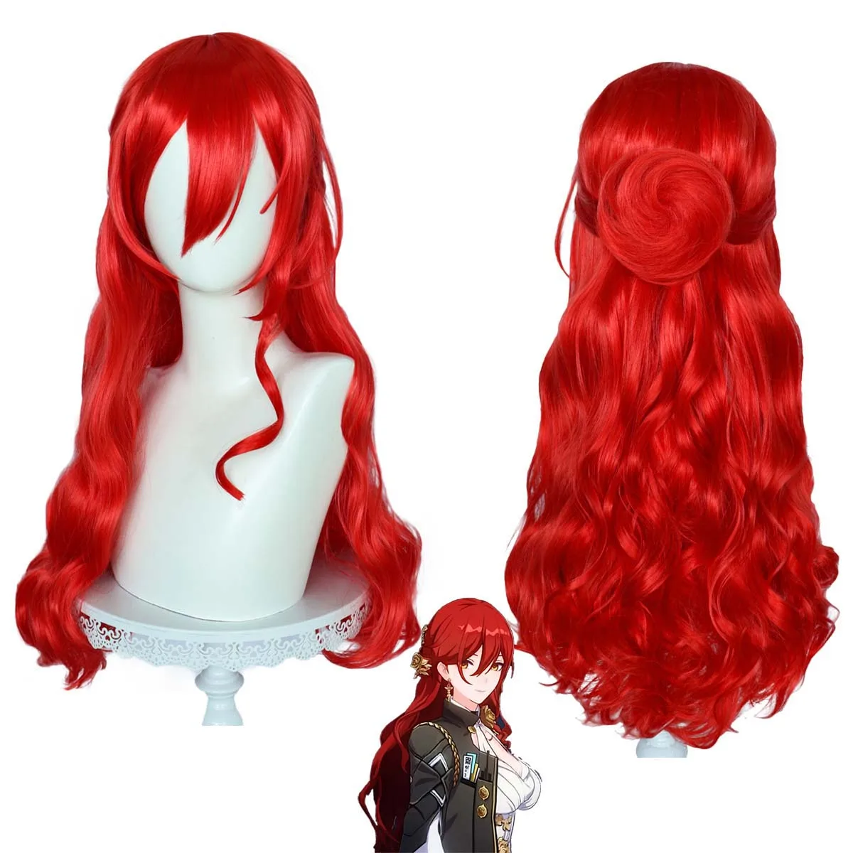 Игра Honkai Star Rail Himeko Косплей Длинный красный изогнутый парик
Игра Honkai Star Rail Himeko Косплей Длинный красный изогнутый парик