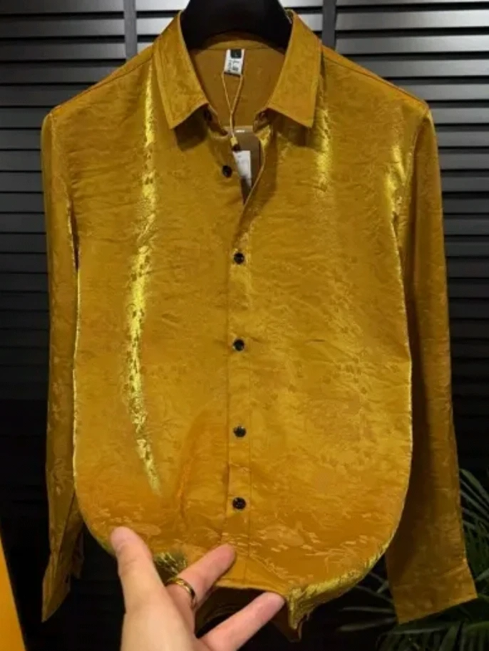 Высококачественная мужская рубашка с длинным рукавом, универсальная, для делового и повседневного стиля, весна-осень, новинка, стильная, индивидуальная.
Высококачественная мужская рубашка с длинным рукавом, универсальная, для делового и повседневного стиля, весна-осень, новинка, стильная, индивидуальная.