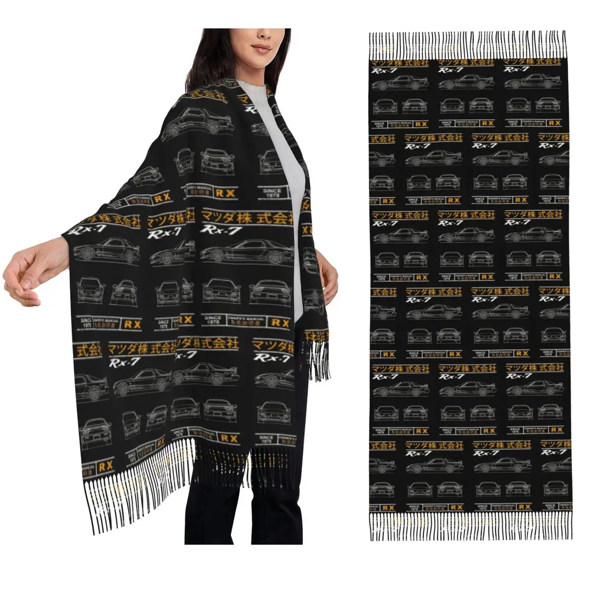 Blueprint Of The RX7 Scarf Tassel Scarves Women Soft Warm Shawls and Wraps Long Fall Winter Shawl Wrap
Blueprint Of The RX7 Scarf Tassel Scarves Women Soft Warm Shawls and Wraps Long Fall Winter Shawl Wrap