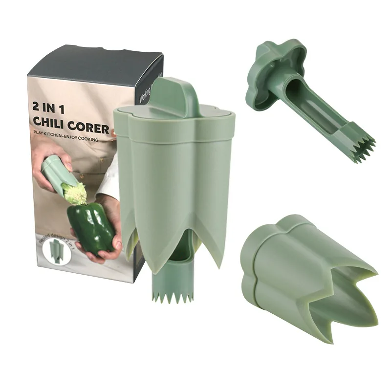 Manual ABS Pepper Heart Extractor Pedicle Remover Household Kitchen Bell Pepper Tiger Skin Seed Removal
Manual ABS Pepper Heart Extractor Pedicle Remover Household Kitchen Bell Pepper Tiger Skin Seed Removal