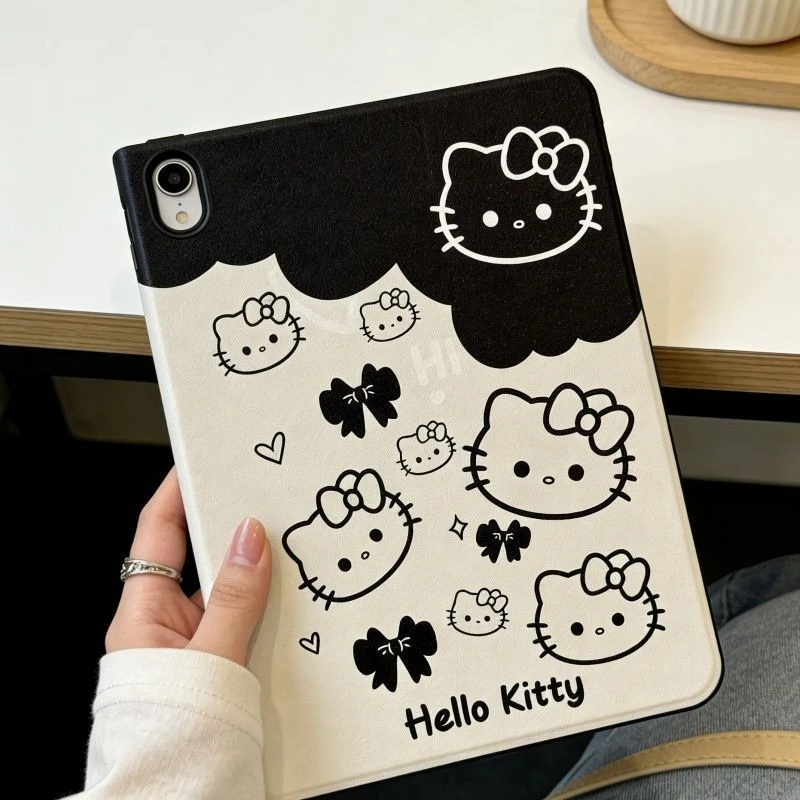 Чехол для iPad в стиле книжки с черно-белым принтом Hello Kitty для девочек, для iPad 11 Pro 2025, Air7, Mini7, 10-го, 9-го поколений, 10.2 дюйма, противоударный чехол
Чехол для iPad в стиле книжки с черно-белым принтом Hello Kitty для девочек, для iPad 11 Pro 2025, Air7, Mini7, 10-го, 9-го поколений, 10.2 дюйма, противоударный чехол