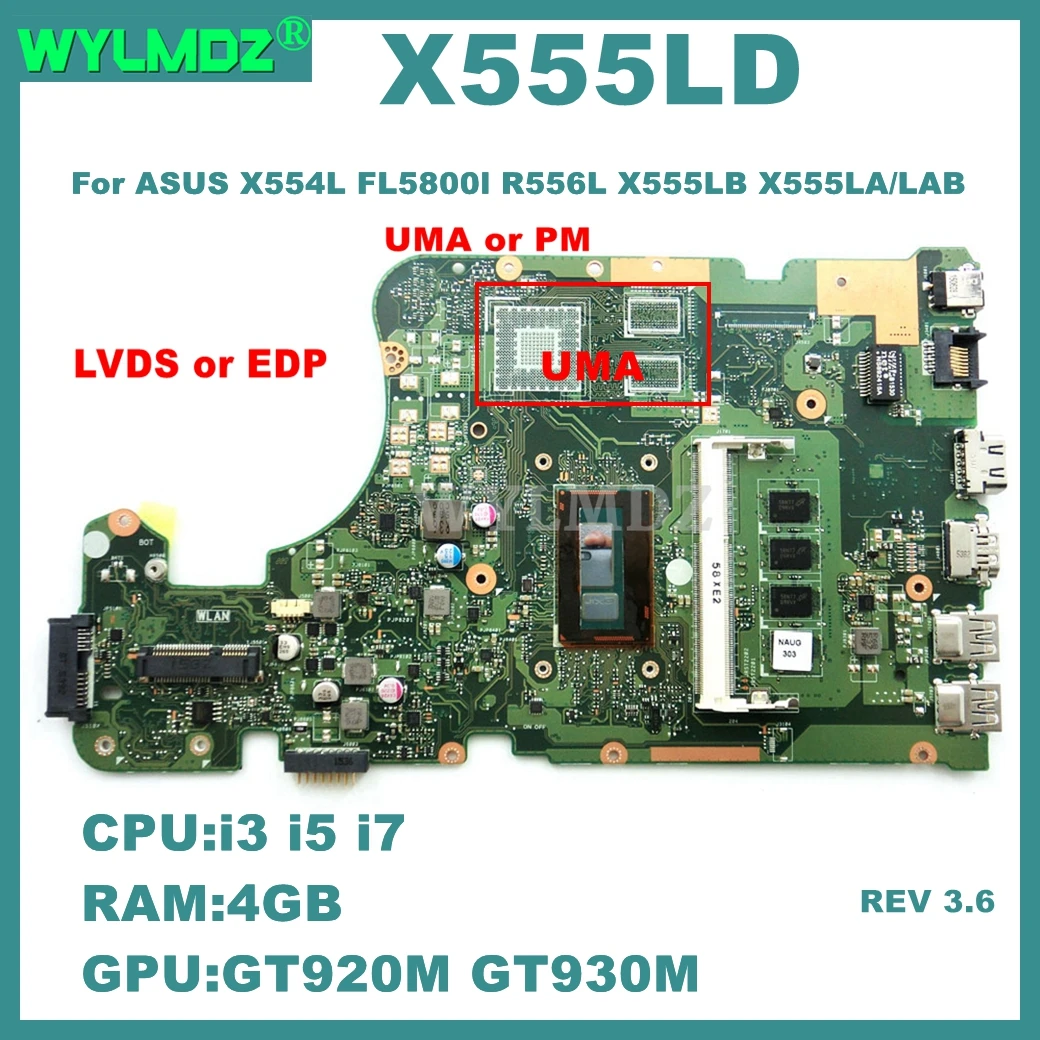 X555LD Motherboard For ASUS X554L FL5800l R556L X555LB X555LA/LAB X555LD/DB X555LJ X555LF X555LN X555LNB VM501L Tested OK
X555LD Motherboard For ASUS X554L FL5800l R556L X555LB X555LA/LAB X555LD/DB X555LJ X555LF X555LN X555LNB VM501L Tested OK