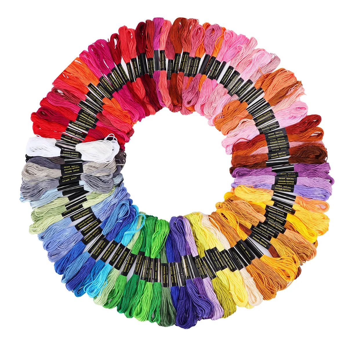 100Pcs 8M Multicolor Cross Stitch Embroidery Threads Set Polyester Cotton Floss for Counted Thread Embroidery Flowers Animals
100Pcs 8M Multicolor Cross Stitch Embroidery Threads Set Polyester Cotton Floss for Counted Thread Embroidery Flowers Animals