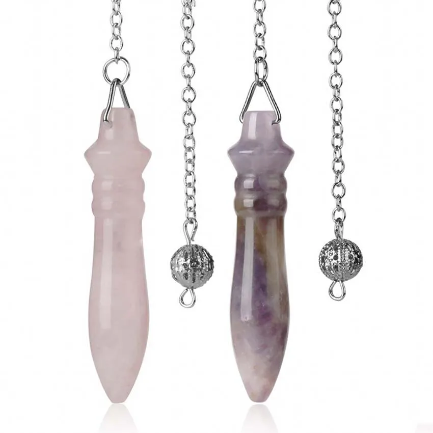 Crystal Cone Stone Pendulum Pendant for Dowsing Divination Natural Amethyst Rose Quartz Lapis Lazuli Agate Reiki Amulet Pendule
Crystal Cone Stone Pendulum Pendant for Dowsing Divination Natural Amethyst Rose Quartz Lapis Lazuli Agate Reiki Amulet Pendule