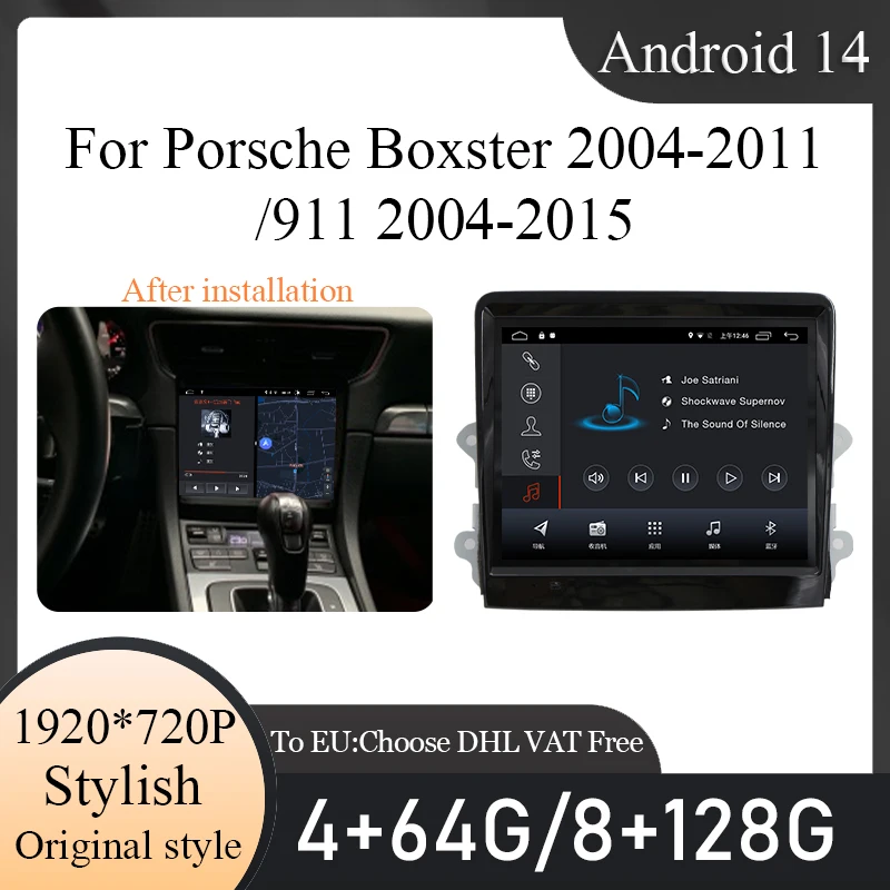 Оригинальный стиль 8,4 "Android 14 Carplay Android auto для Porsche Boxster 2004-2011/911 2004-2015 Автомобильный радиоприемник Мультимедийный плеер DSP
Оригинальный стиль 8,4 "Android 14 Carplay Android auto для Porsche Boxster 2004-2011/911 2004-2015 Автомобильный радиоприемник Мультимедийный плеер DSP