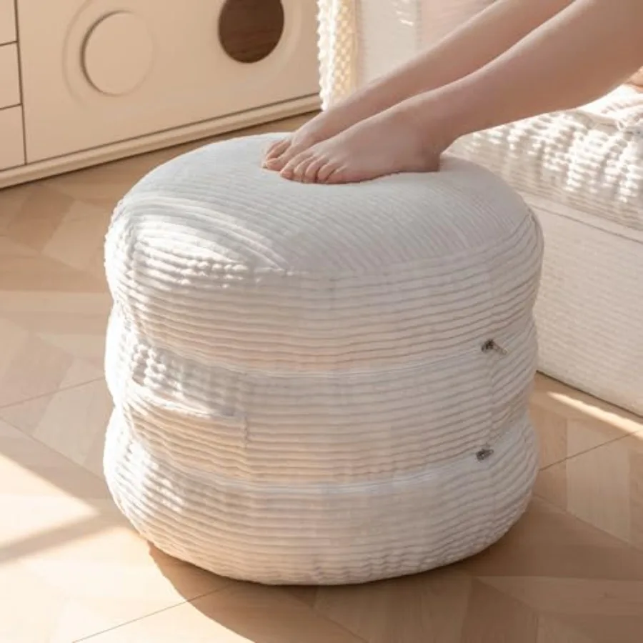 Pouf Ottoman Stuffed Modern Foam Filled Feet Rest Poufs 20 X 18 Inch Modular Ottomans Separated Into Floor Cushions for Living
Pouf Ottoman Stuffed Modern Foam Filled Feet Rest Poufs 20 X 18 Inch Modular Ottomans Separated Into Floor Cushions for Living