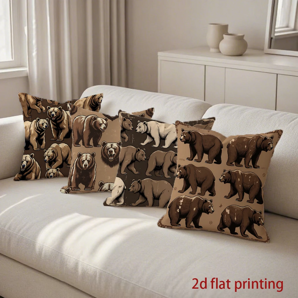 Декоративные наволочки с 2D-изображением медведей в винтажном стиле, чехлы для подушек с узором, подходят для дивана, спальни, автомобиля
Декоративные наволочки с 2D-изображением медведей в винтажном стиле, чехлы для подушек с узором, подходят для дивана, спальни, автомобиля