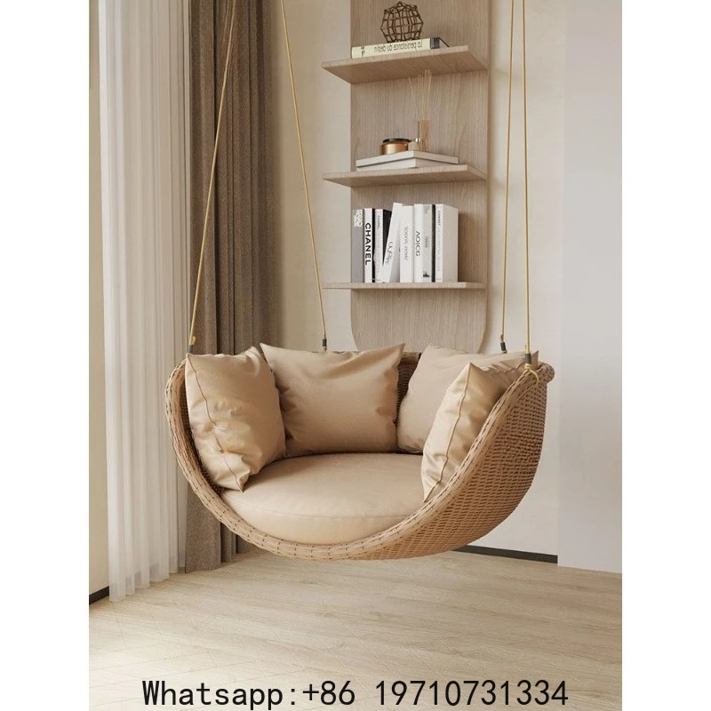 Outdoor Swing Hanging Basket, Indoor Balcony, Casual Rattan Seat, Single Indoor Nordic Rocking Chair
Outdoor Swing Hanging Basket, Indoor Balcony, Casual Rattan Seat, Single Indoor Nordic Rocking Chair