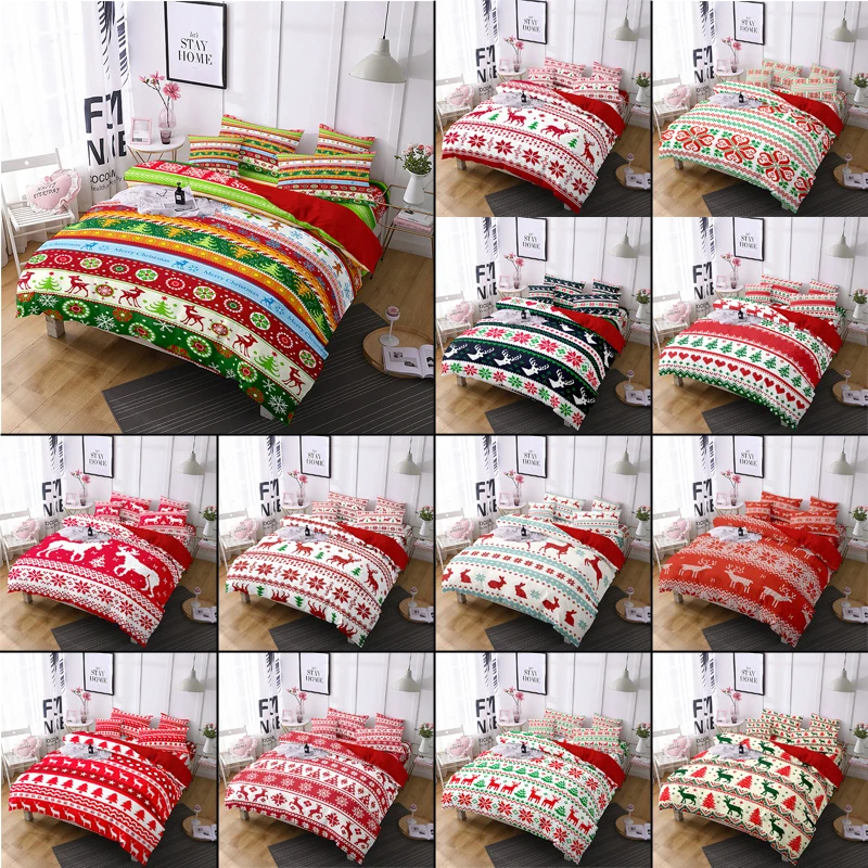 Christmas Quilt Cover Bedding Set Duvet Comforter Pillow Case Twin Queen King Double Full Single 3/4PCS Bedroom Decor
Christmas Quilt Cover Bedding Set Duvet Comforter Pillow Case Twin Queen King Double Full Single 3/4PCS Bedroom Decor