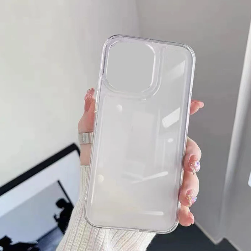 1PC Clear Silicone Case For iPhone 15 14 13 Pro Max Mini Plus Soft Transparent Back Cover For Mobile Phone Case
1PC Clear Silicone Case For iPhone 15 14 13 Pro Max Mini Plus Soft Transparent Back Cover For Mobile Phone Case