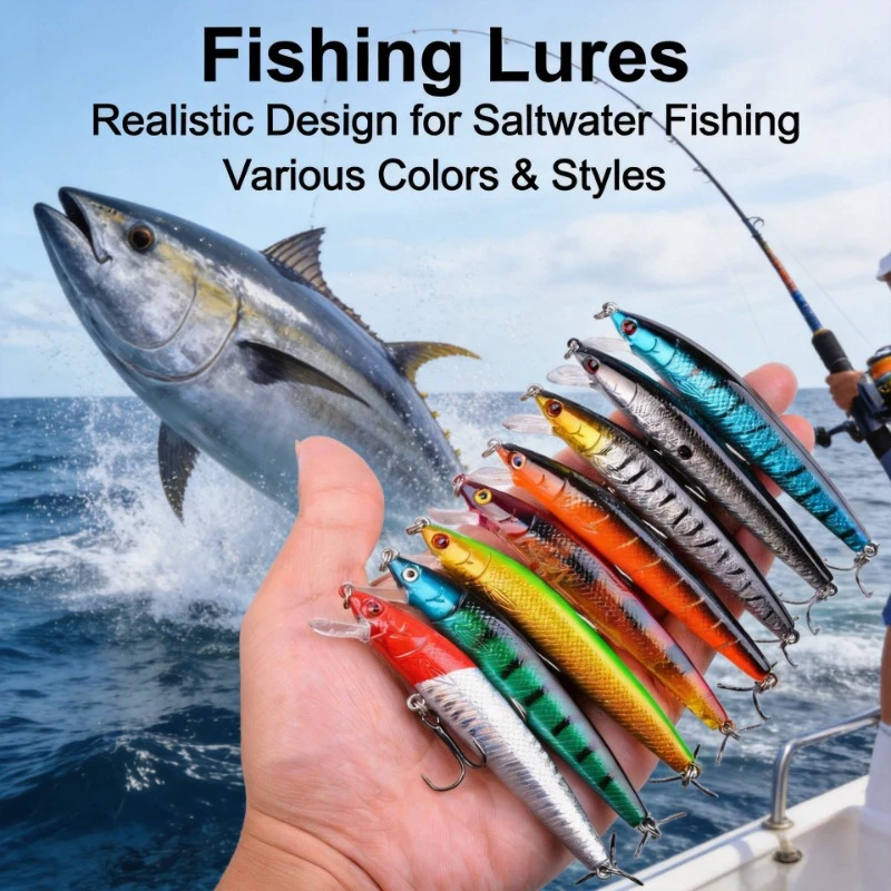 New 10 Colors Plastic Minnow 9.5cm 7.1g Long Cast Floating Lifelike Hard Lure Freshwater Saltwater Fishing Lures Bass Tackle
New 10 Colors Plastic Minnow 9.5cm 7.1g Long Cast Floating Lifelike Hard Lure Freshwater Saltwater Fishing Lures Bass Tackle