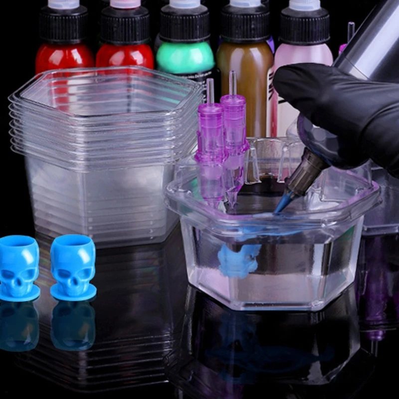 Plastic Tattoo Needle Cartridge Needle Cups Holder Ink Cleaning Cup Stand Tattoo Cartridge Tray Tattoo Supplies 20pcs/box
Plastic Tattoo Needle Cartridge Needle Cups Holder Ink Cleaning Cup Stand Tattoo Cartridge Tray Tattoo Supplies 20pcs/box