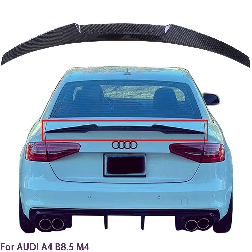 For AUDI A4 B8.5 Sedan M4 Style Carbon fiber Rear Spoiler Trunk wing 2012-2016
For AUDI A4 B8.5 Sedan M4 Style Carbon fiber Rear Spoiler Trunk wing 2012-2016