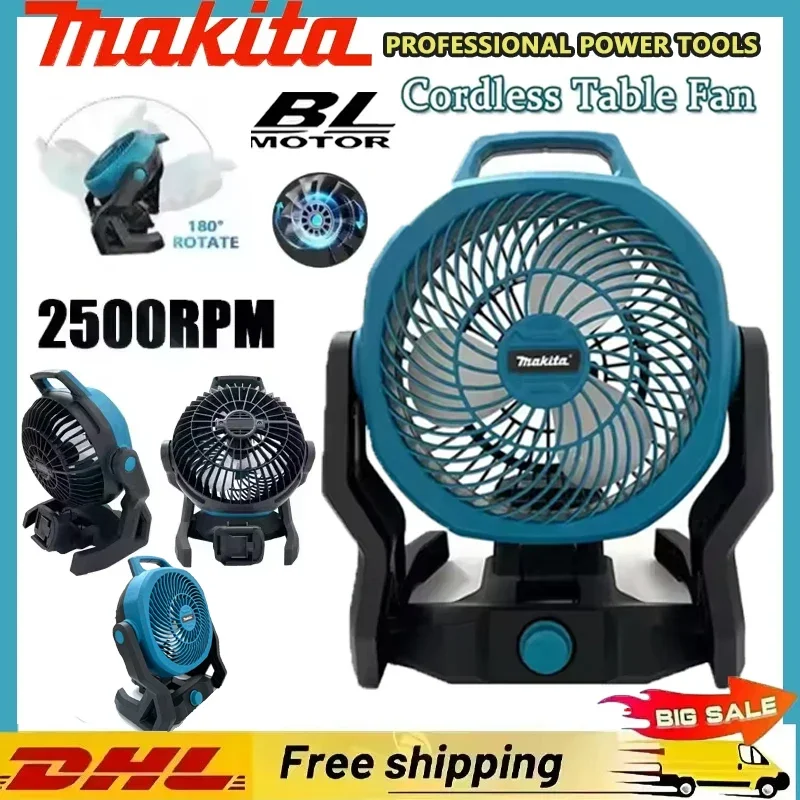 Беспроводной настольный вентилятор Makita, портативный вентилятор для кемпинга, многофункциональный, с регулируемой головкой, 3 скорости, настольный/напольный вентилятор
Беспроводной настольный вентилятор Makita, портативный вентилятор для кемпинга, многофункциональный, с регулируемой головкой, 3 скорости, настольный/напольный вентилятор