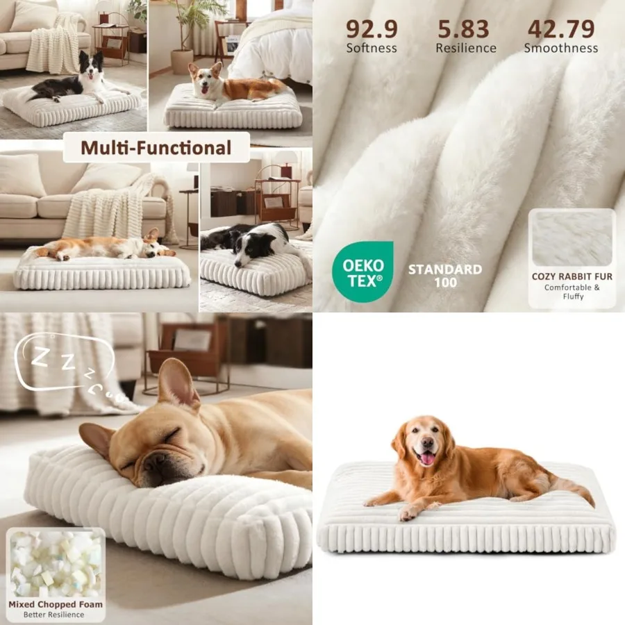 Dog Beds Large Sized Dog, Flat Pet Beds with Removable Washable Cover, Pet Mat Cute Pet Crate Bed Thick Shredded Chopped Crate
Dog Beds Large Sized Dog, Flat Pet Beds with Removable Washable Cover, Pet Mat Cute Pet Crate Bed Thick Shredded Chopped Crate