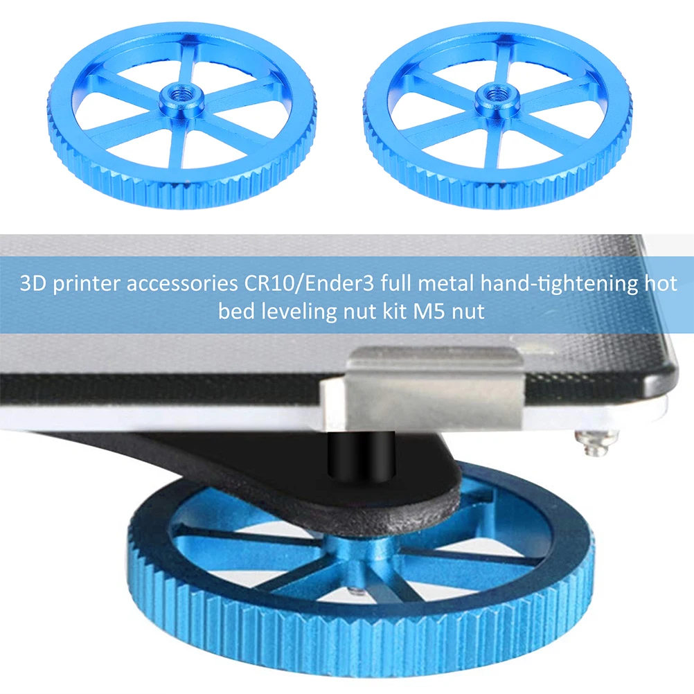 2Pcs Hand Twist Leveling Nut Kit for 3D Printer Hot Bed Aluminum Upgrade Screws Set Heavy Duty Stable Easy Install No
2Pcs Hand Twist Leveling Nut Kit for 3D Printer Hot Bed Aluminum Upgrade Screws Set Heavy Duty Stable Easy Install No