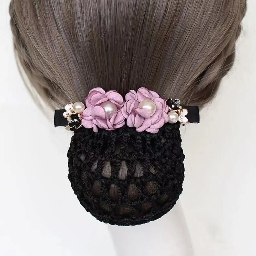 Trendy Retro Pearl Headdress Elegant Cloth Women Spring Clip Korean Style Headwear Mesh Snood Hairnet
Trendy Retro Pearl Headdress Elegant Cloth Women Spring Clip Korean Style Headwear Mesh Snood Hairnet