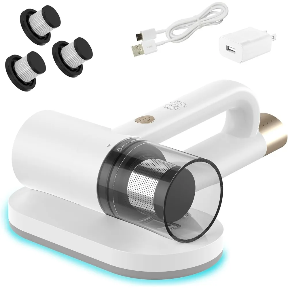 HAOYUNMA Handheld Cordless Bed Mattress Vacuum Cleaner, 2 Speed with UV Light, HEPA Filter, Rechargeable for Bed, Mattress
HAOYUNMA Handheld Cordless Bed Mattress Vacuum Cleaner, 2 Speed with UV Light, HEPA Filter, Rechargeable for Bed, Mattress