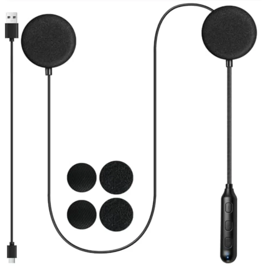 Motorcycle Helmet Bluetooth Headset Speakers Outdoor Sports Hands-Free Headphones Bluetooth 5.3 for Cycling, Skiing, Riding Aut
Motorcycle Helmet Bluetooth Headset Speakers Outdoor Sports Hands-Free Headphones Bluetooth 5.3 for Cycling, Skiing, Riding Aut