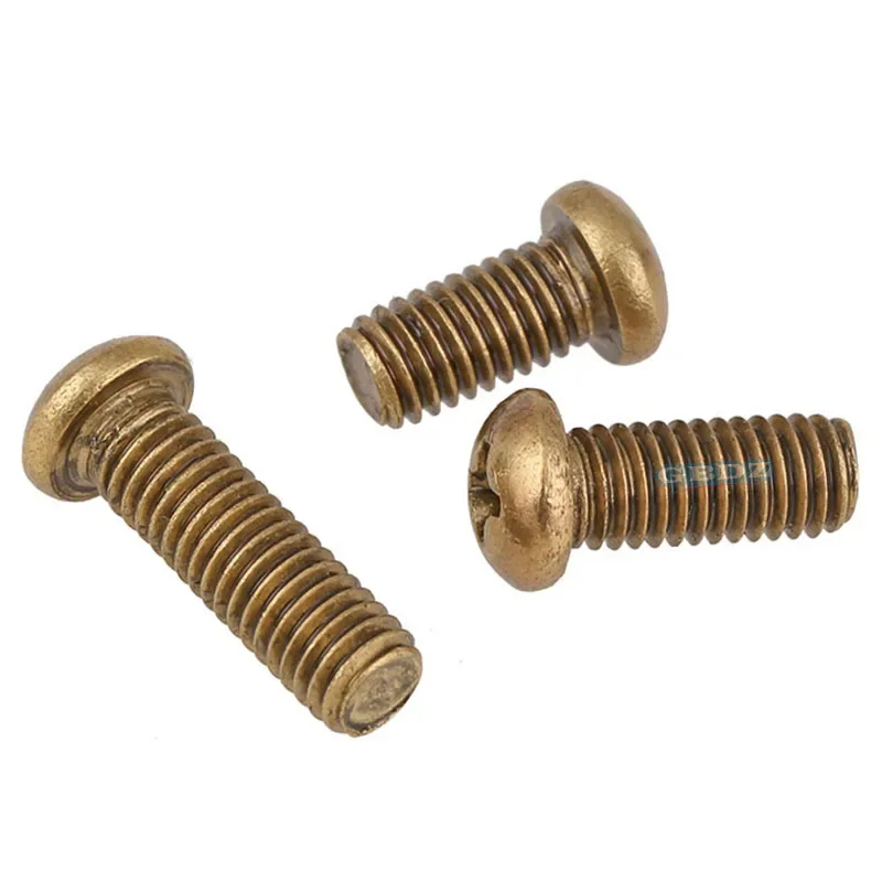 High Strength Brass Cross Screw Round Head Untreated M2/M3, Available In Multiple Specifications Ranging From 50-100pcs
High Strength Brass Cross Screw Round Head Untreated M2/M3, Available In Multiple Specifications Ranging From 50-100pcs