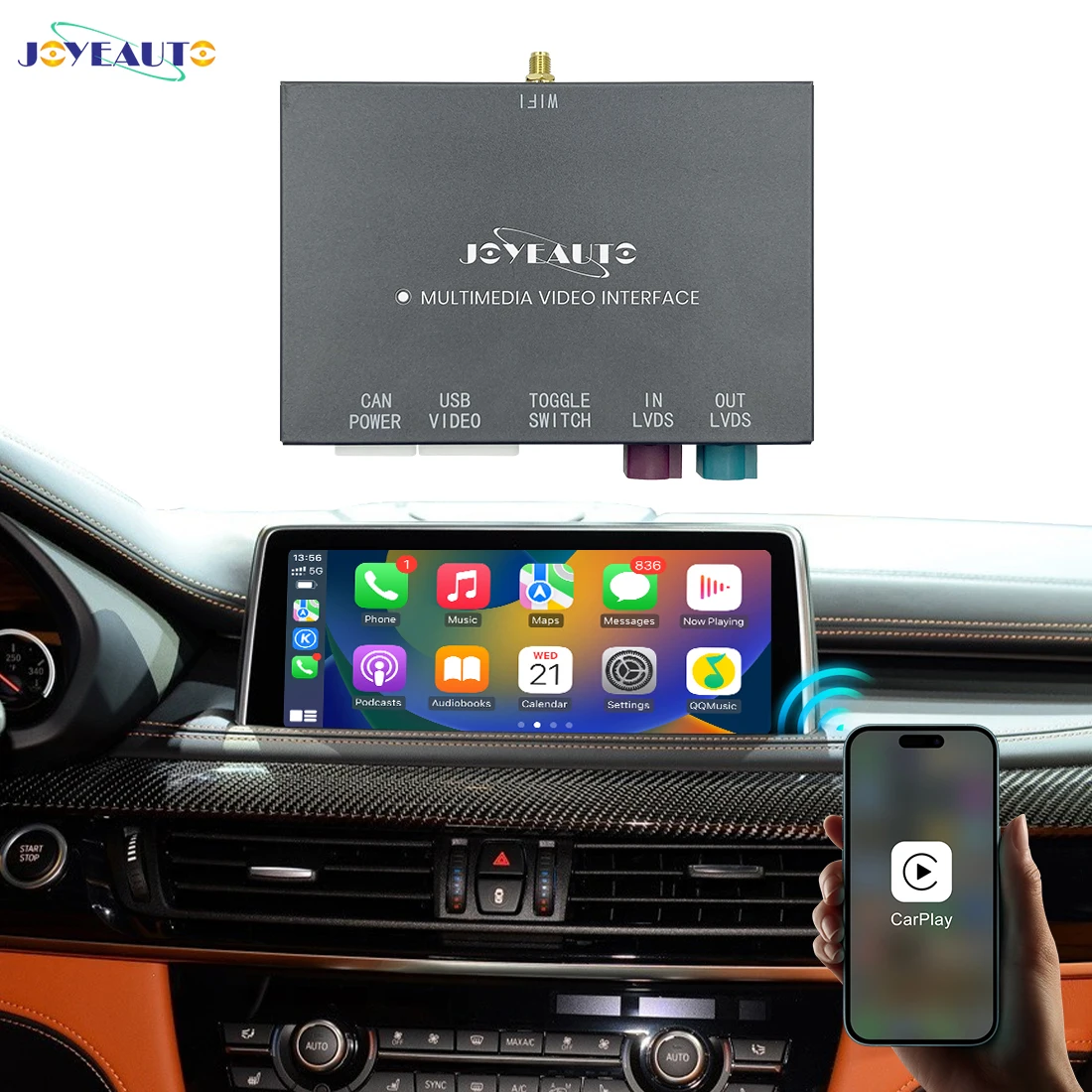 NEW JoyeAuto Module for BMW 1 2 3 4 5 6 i3 i8 NBT 2013-2016 Wireless Apple CarPlay Android Auto Interface AirPlay Mirroring Box
NEW JoyeAuto Module for BMW 1 2 3 4 5 6 i3 i8 NBT 2013-2016 Wireless Apple CarPlay Android Auto Interface AirPlay Mirroring Box