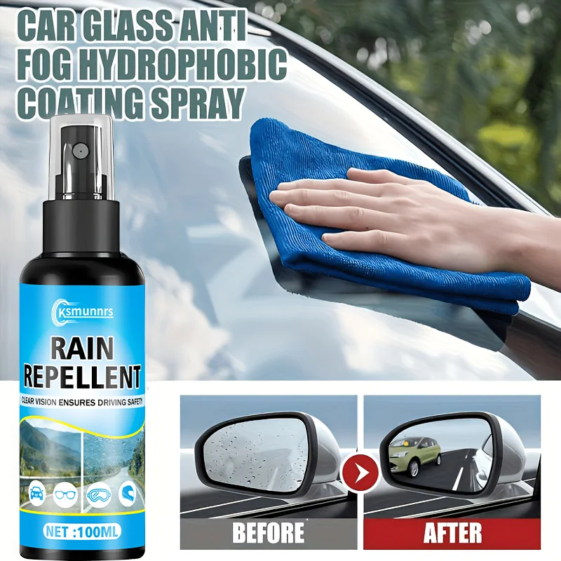 Car glass rain repellent, suitable for car windows and rearview mirrors, helmets, windshields, and interior glass
Car glass rain repellent, suitable for car windows and rearview mirrors, helmets, windshields, and interior glass