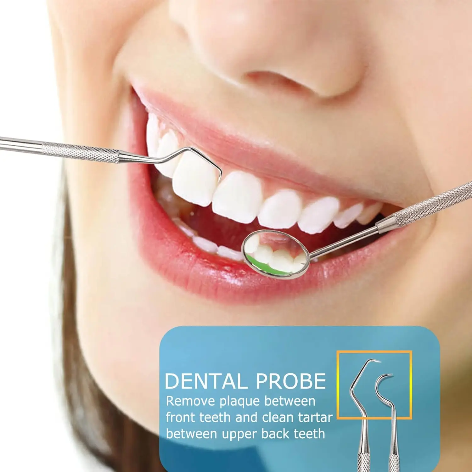 3Pcs Dental Tool Set Dental Mirrors Oral Scope Tweezers Stainless Steel Teeth Cleaning Tool Oral Dental Cleaning Kit Dentist
3Pcs Dental Tool Set Dental Mirrors Oral Scope Tweezers Stainless Steel Teeth Cleaning Tool Oral Dental Cleaning Kit Dentist