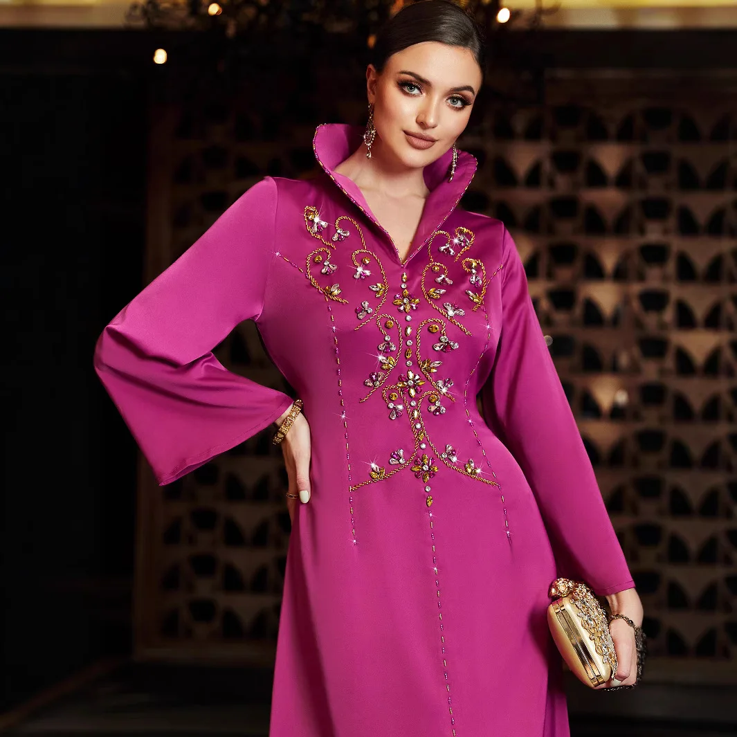Dubai Abayas for Women Party Dress Jalabiya Diamonds Ramadan Eid Muslim Vestidos Morocco Arabic Robe Islam Kaftan Satin Caftan
Dubai Abayas for Women Party Dress Jalabiya Diamonds Ramadan Eid Muslim Vestidos Morocco Arabic Robe Islam Kaftan Satin Caftan