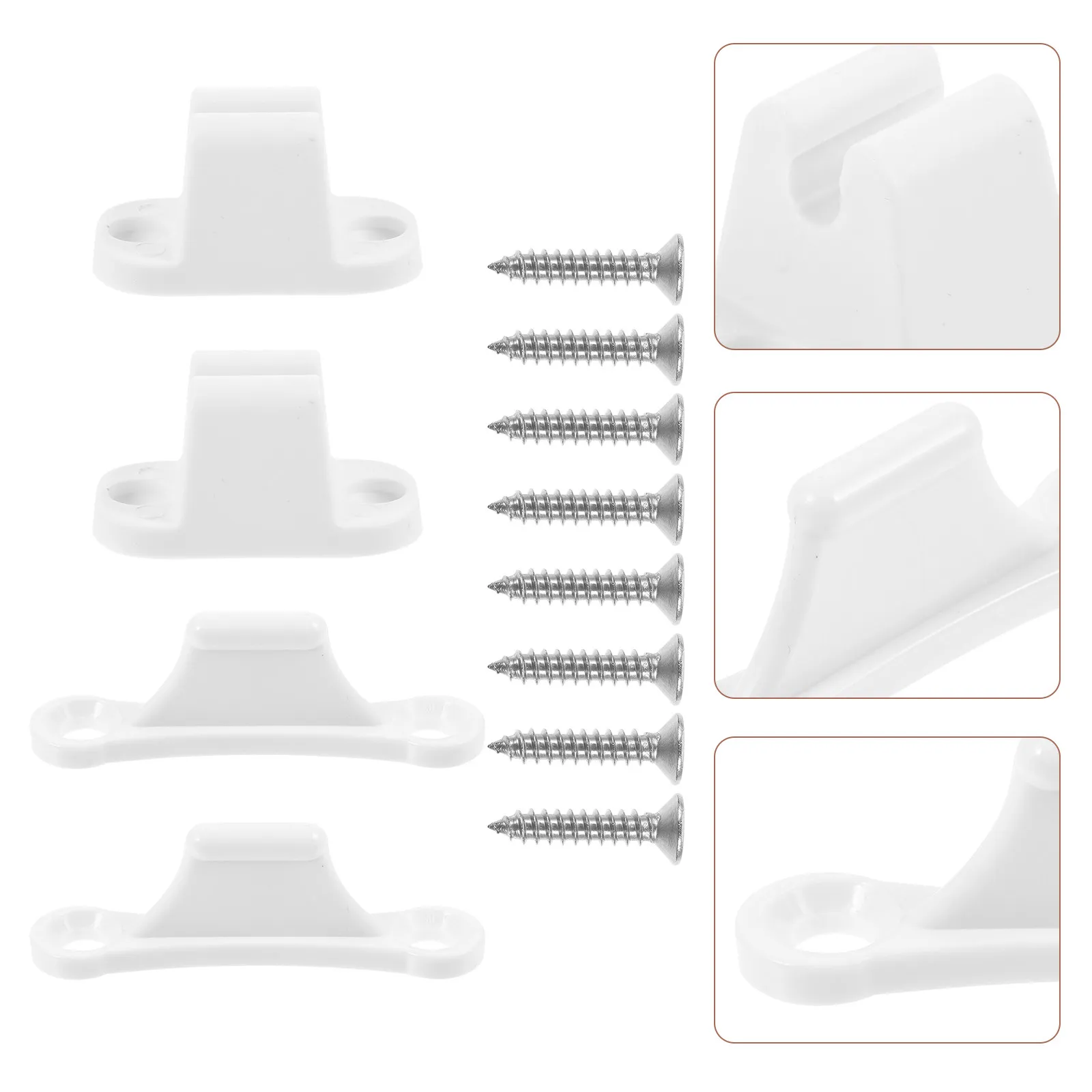 2Pairs Rv Door Stopper Buckles ABS Heavy Duty Camper Trailer Storage Compartment Door Holder Retainer Catch for Motorhome
2Pairs Rv Door Stopper Buckles ABS Heavy Duty Camper Trailer Storage Compartment Door Holder Retainer Catch for Motorhome