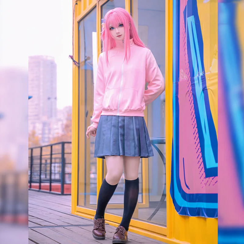 Новый Goto Hitori косплей Bocchi the rock аниме cos Bocchi ежедневная розовая спортивная школьная форма женский костюм A
Новый Goto Hitori косплей Bocchi the rock аниме cos Bocchi ежедневная розовая спортивная школьная форма женский костюм A