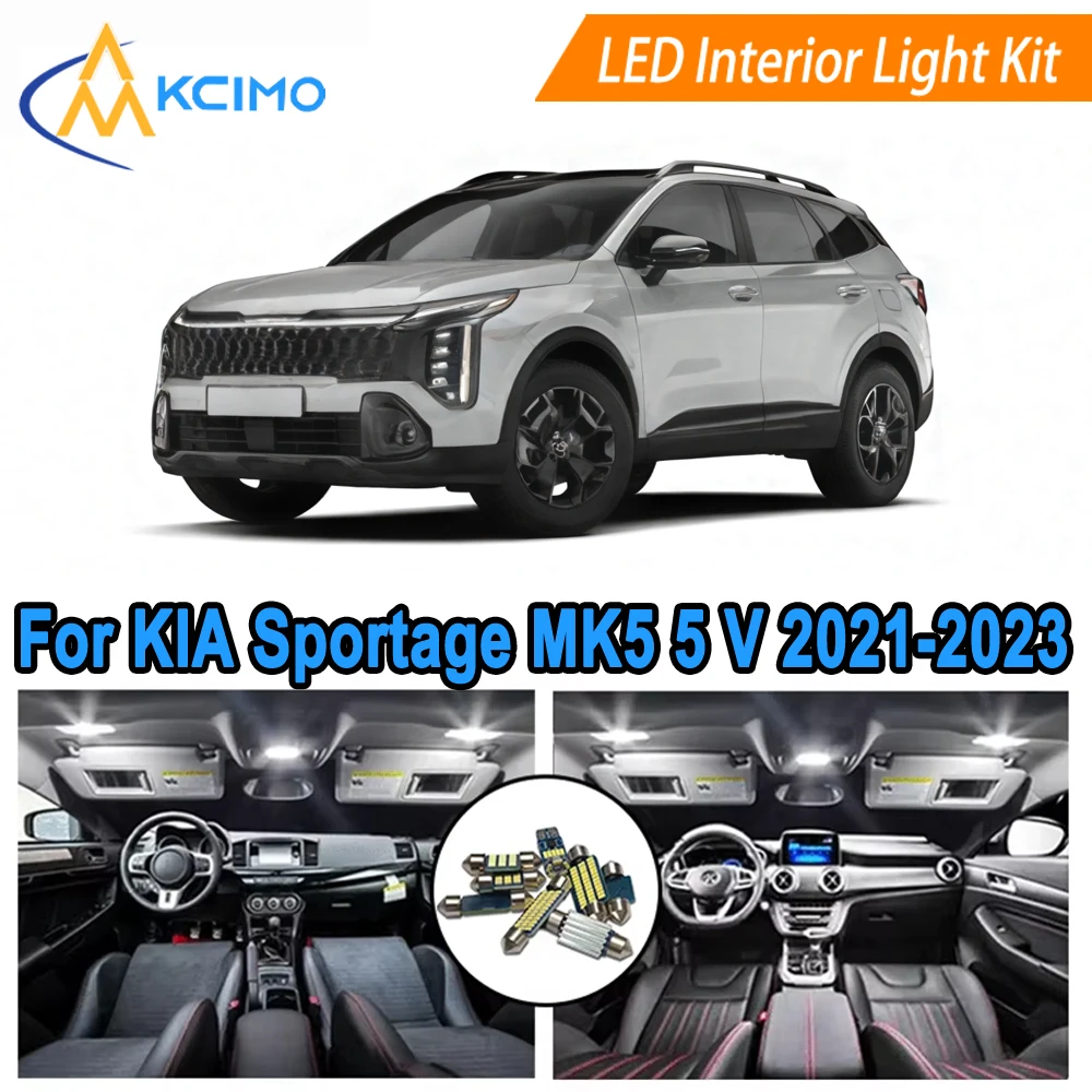LED Interior Lights For KIA Sportage MK5 5 V 2021-2023 Super Bright 6000K Bulbs Direct Fit for Map Dome Door Courtesy Lights
LED Interior Lights For KIA Sportage MK5 5 V 2021-2023 Super Bright 6000K Bulbs Direct Fit for Map Dome Door Courtesy Lights