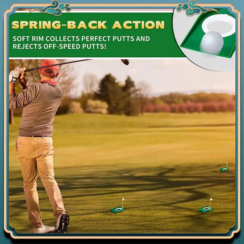 3 Pcs Golf Putting Cup Golf Hole Training Aids Golf Accessories Parts Golf Training Putters With Plastic Flag Green + White
3 Pcs Golf Putting Cup Golf Hole Training Aids Golf Accessories Parts Golf Training Putters With Plastic Flag Green + White