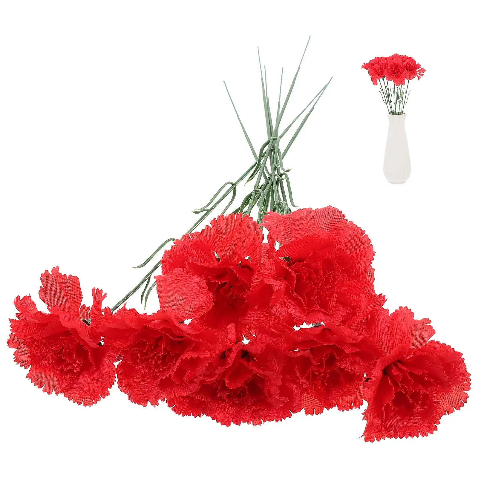 7 Branches Simulation Carnation Wedding Single Silk Home Artificial Faux Flowers Fake Bouquet
7 Branches Simulation Carnation Wedding Single Silk Home Artificial Faux Flowers Fake Bouquet