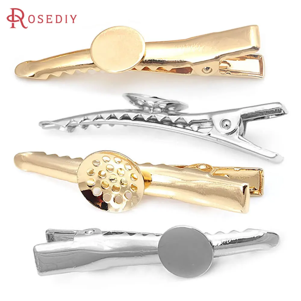 18K Gold Color Iron with Trays Base Hair Clip High Quality Jewelry Hair Making Supplies Diy Accessories
18K Gold Color Iron with Trays Base Hair Clip High Quality Jewelry Hair Making Supplies Diy Accessories