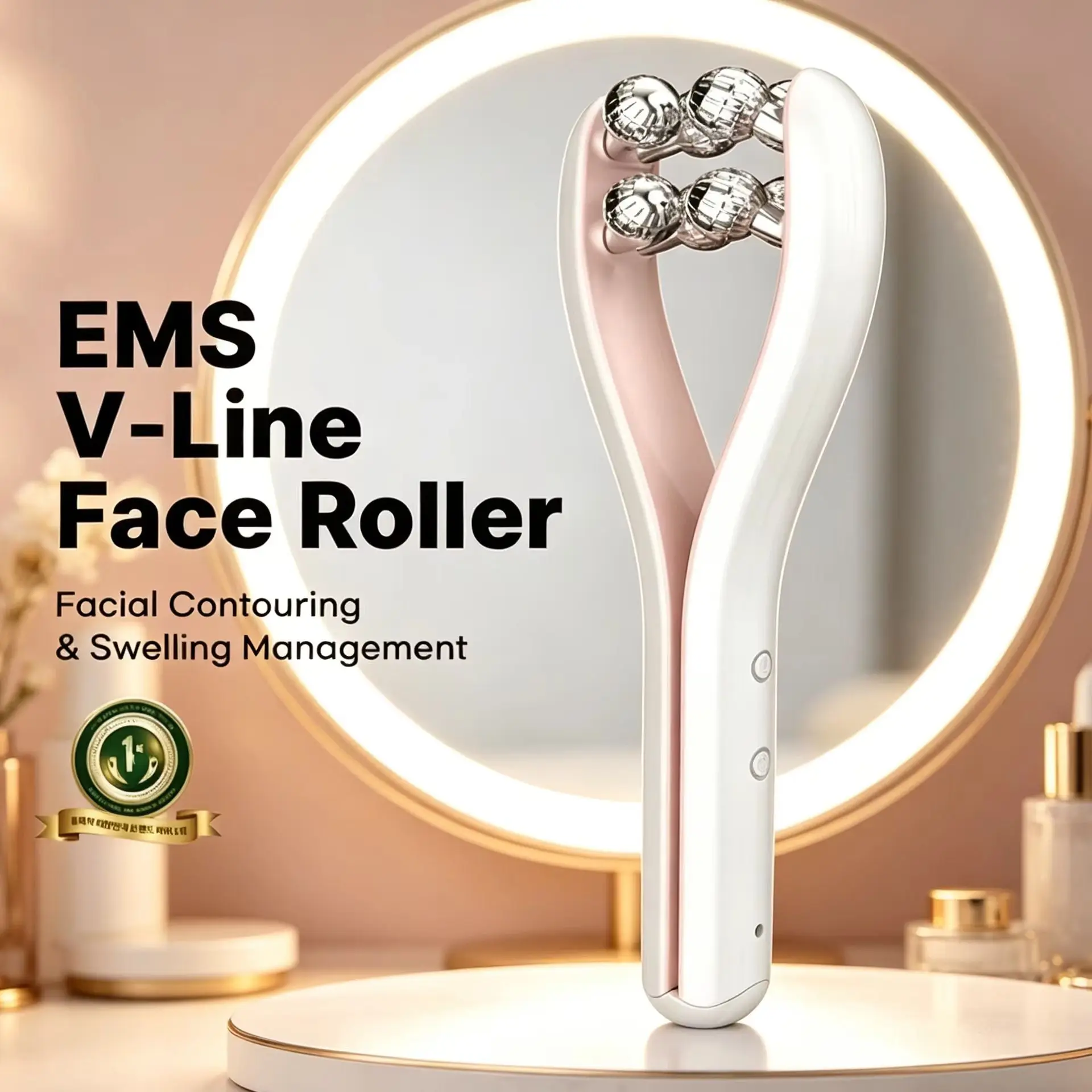Facial Lifting Roller V Face Massager Beauty Tool For Face Firming & Slimming
Facial Lifting Roller V Face Massager Beauty Tool For Face Firming & Slimming