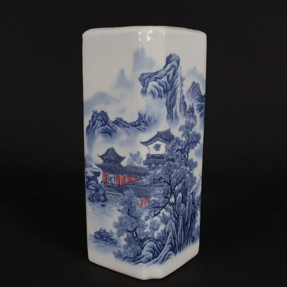 Chinese Antique Collection Powder Porcelain Pen Holder Decor
Chinese Antique Collection Powder Porcelain Pen Holder Decor
