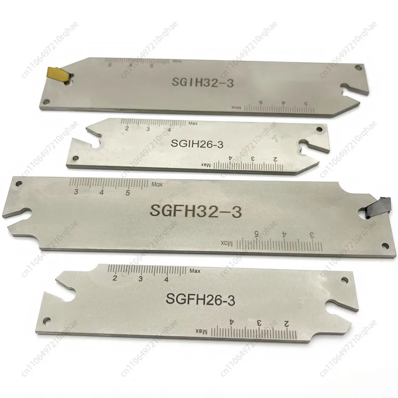 Numerical control lathe tool centering machine tool rod large diameter cutting, grooving knife plate SGFH26-3 GFN3 knife grain
Numerical control lathe tool centering machine tool rod large diameter cutting, grooving knife plate SGFH26-3 GFN3 knife grain