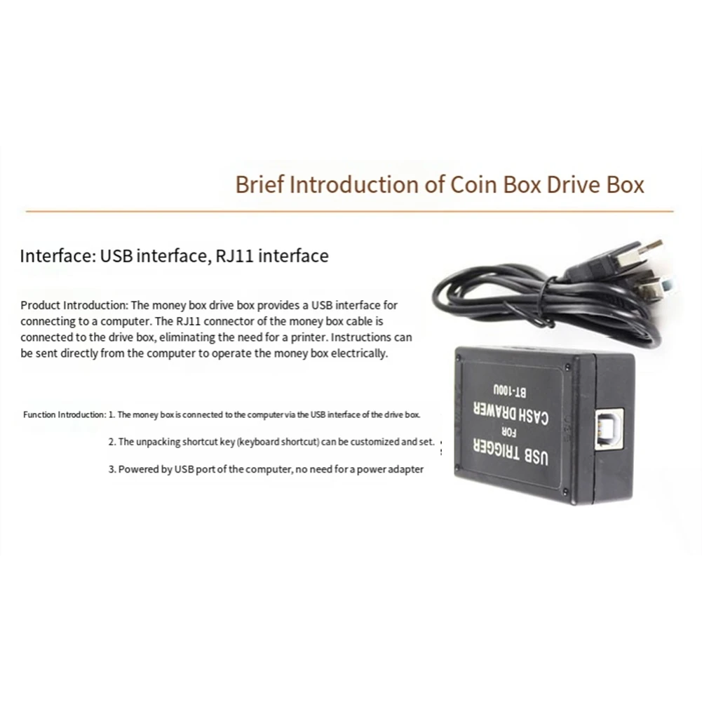 2026 New BT-100U Cash Drawer Driver Trigger with USB Interface Drawer Trigger
2026 New BT-100U Cash Drawer Driver Trigger with USB Interface Drawer Trigger