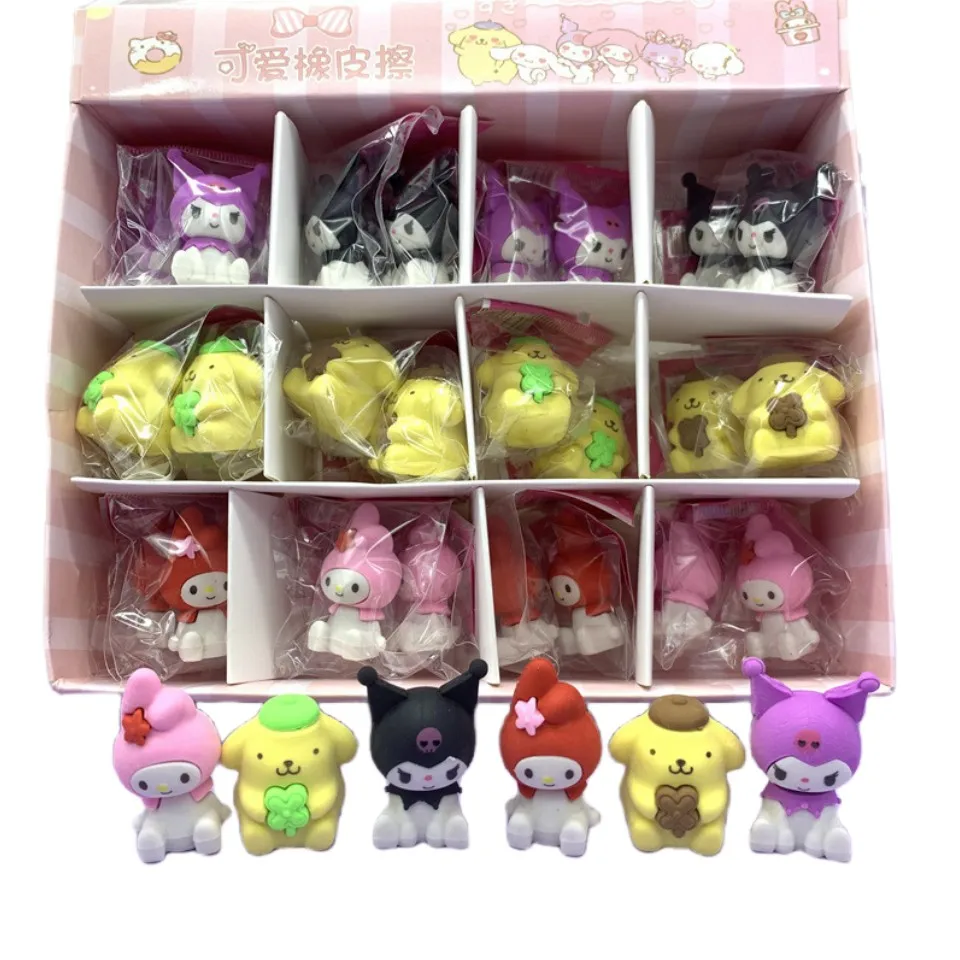 Sanrio Kuromi Melody Pompompurin Three-Dimensional Cute Kawaii Eraser Student Stationery Suit Wholesale Opening Graduation Gift
Sanrio Kuromi Melody Pompompurin Three-Dimensional Cute Kawaii Eraser Student Stationery Suit Wholesale Opening Graduation Gift