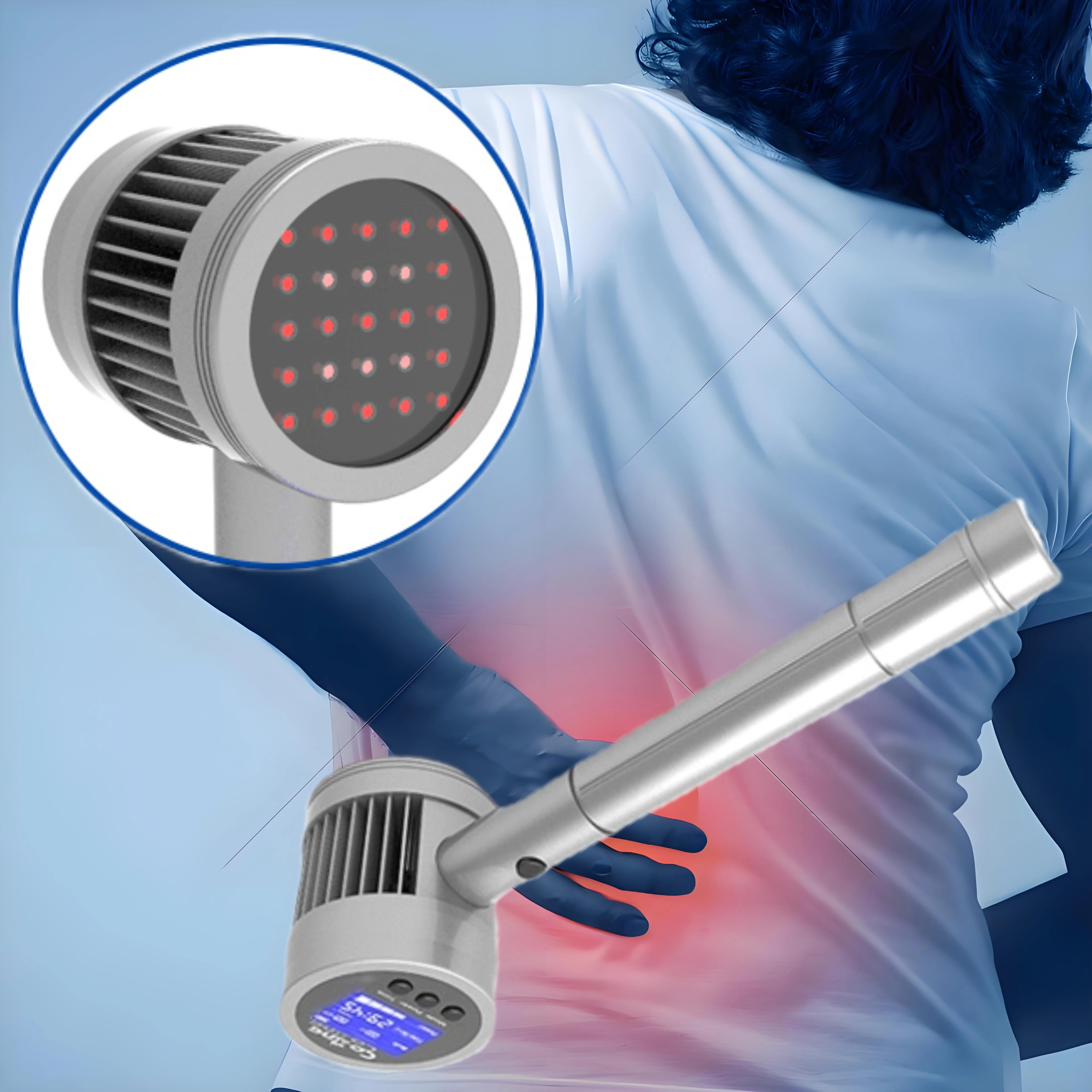 Physiotherapy 6*808nm Cold Laser Treatment Pain Relief Device Sports Injury / Knee Arthritis / LLLT Back Treatment
Physiotherapy 6*808nm Cold Laser Treatment Pain Relief Device Sports Injury / Knee Arthritis / LLLT Back Treatment