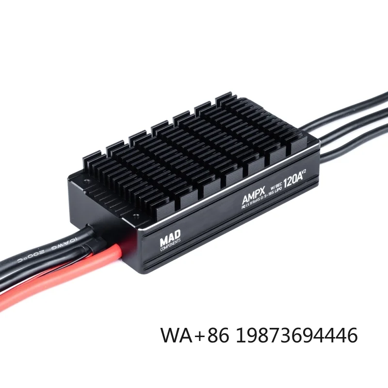 120A 5~18S ESC Regulator Quick Response Motor Electric Speed Controller for UAV Aircraft Paramotor V2
120A 5~18S ESC Regulator Quick Response Motor Electric Speed Controller for UAV Aircraft Paramotor V2